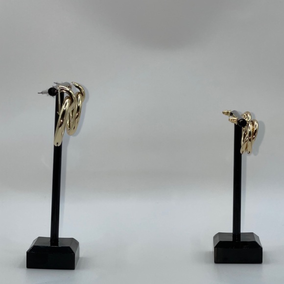 Gold Hoop Earrings - Picture 3 of 5